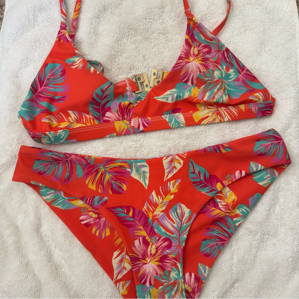 Kulani Kinis Bralette Bikini set Tropical Floral
